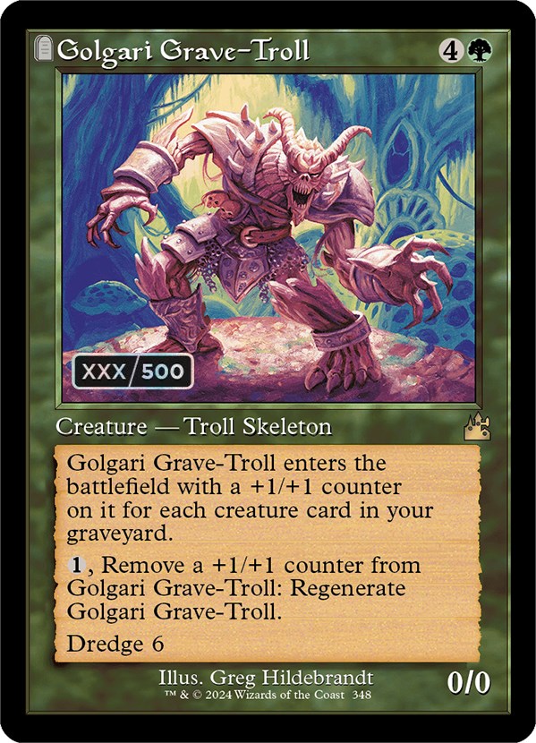 Golgari Grave-Troll (Retro) (Serialized) [Ravnica Remastered] | Card Merchant Takapuna