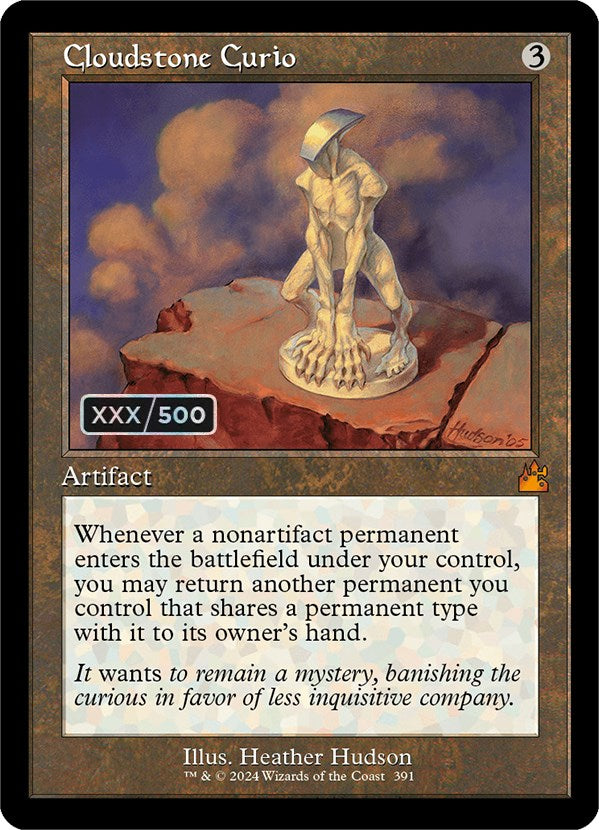 Cloudstone Curio (Retro) (Serialized) [Ravnica Remastered] | Card Merchant Takapuna