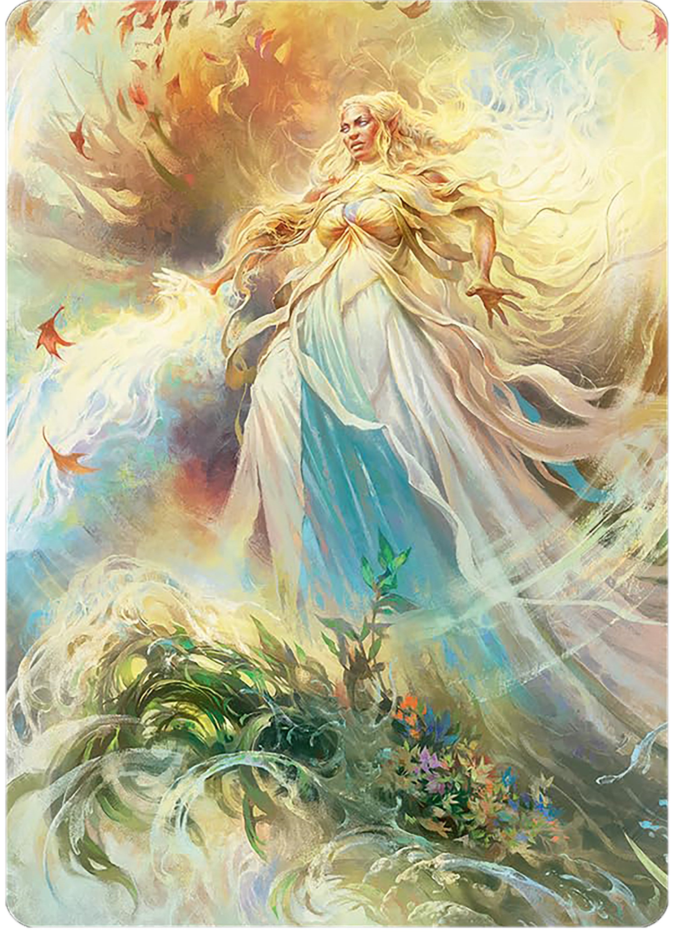 Galadriel, Light of Valinor Art Card [The Lord of the Rings: Tales of Middle-earth Art Series] | Card Merchant Takapuna