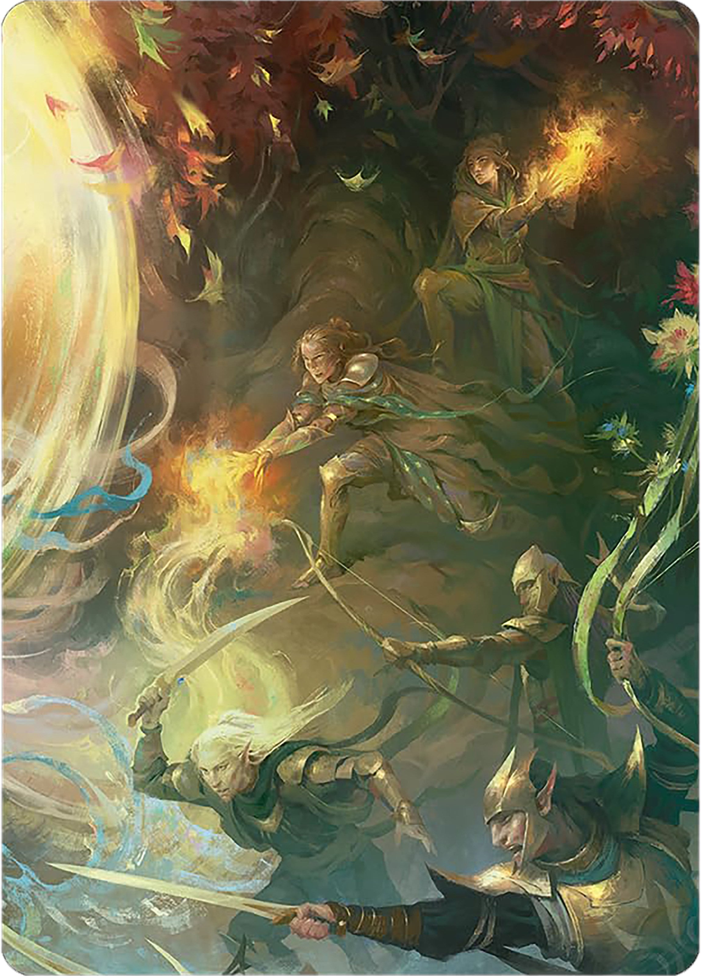 Rally the Galadhrim Art Card [The Lord of the Rings: Tales of Middle-earth Art Series] | Card Merchant Takapuna