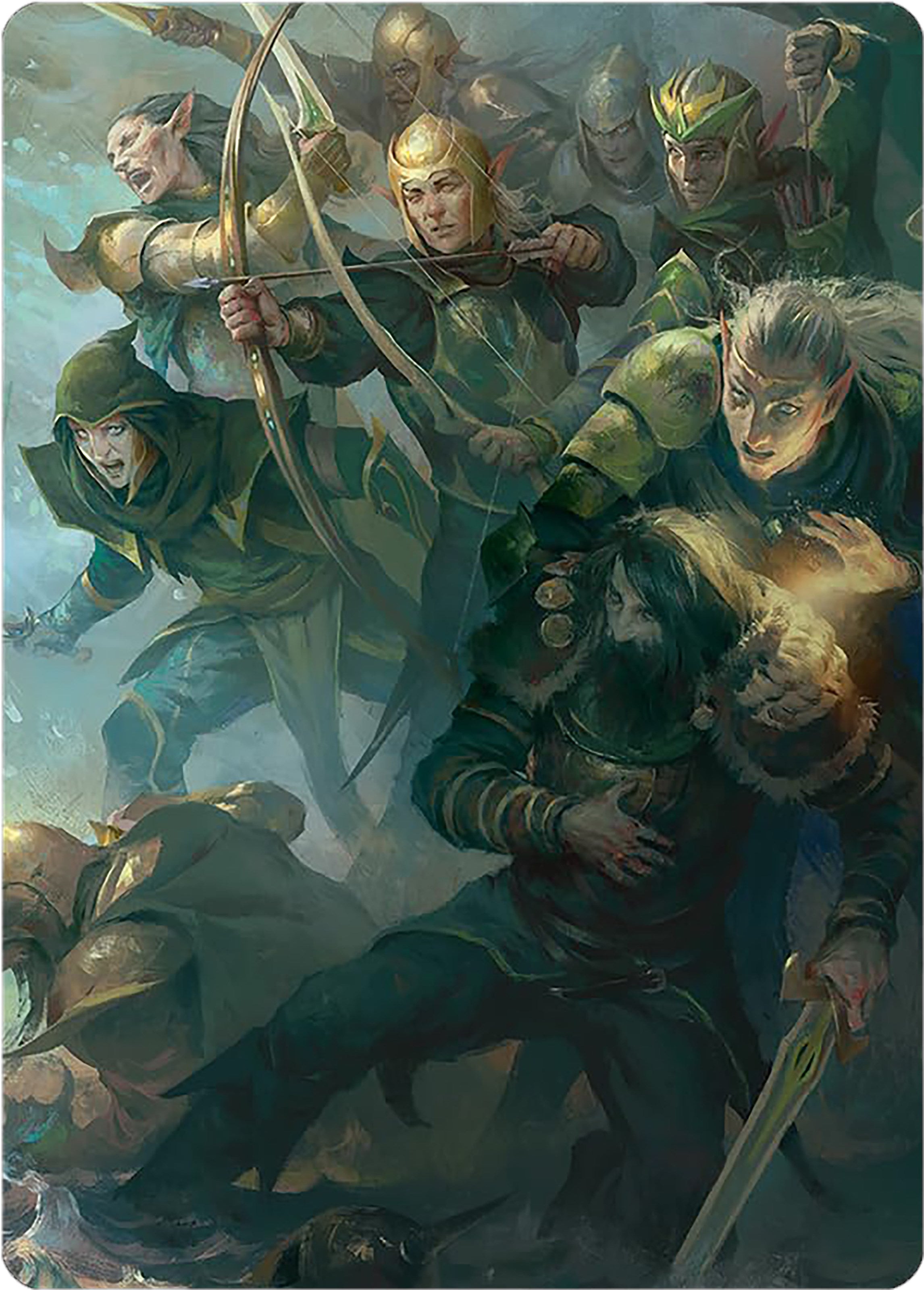 Galadhrim Brigade Art Card [The Lord of the Rings: Tales of Middle-earth Art Series] | Card Merchant Takapuna