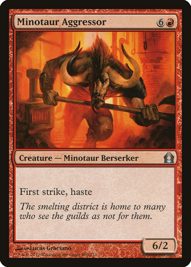 Minotaur Aggressor [Return to Ravnica] | Card Merchant Takapuna