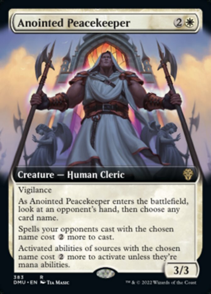 Anointed Peacekeeper (Extended Art) [Dominaria United] | Card Merchant Takapuna