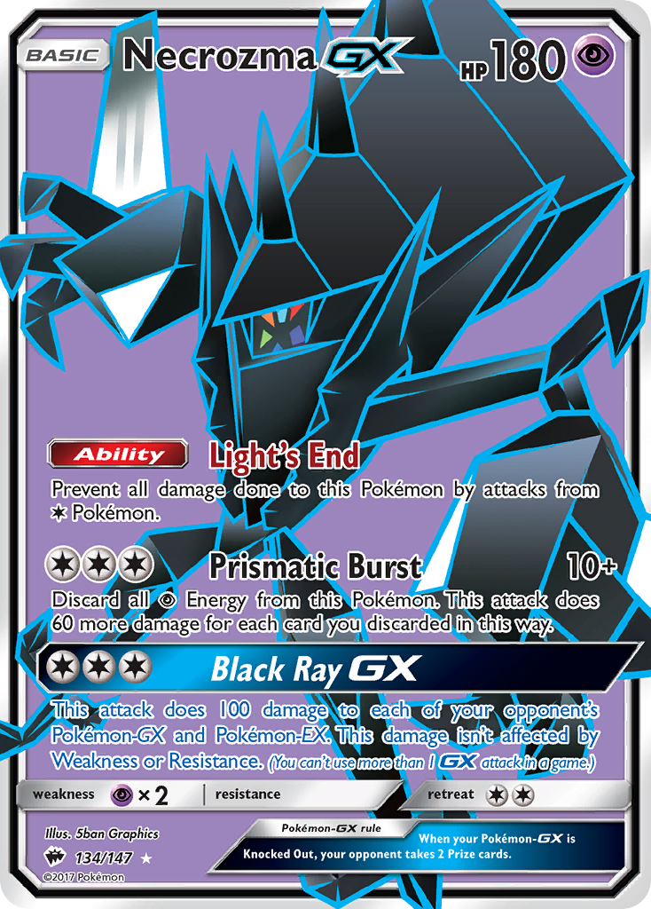 Necrozma GX (134/147) [Sun & Moon: Burning Shadows] | Card Merchant Takapuna