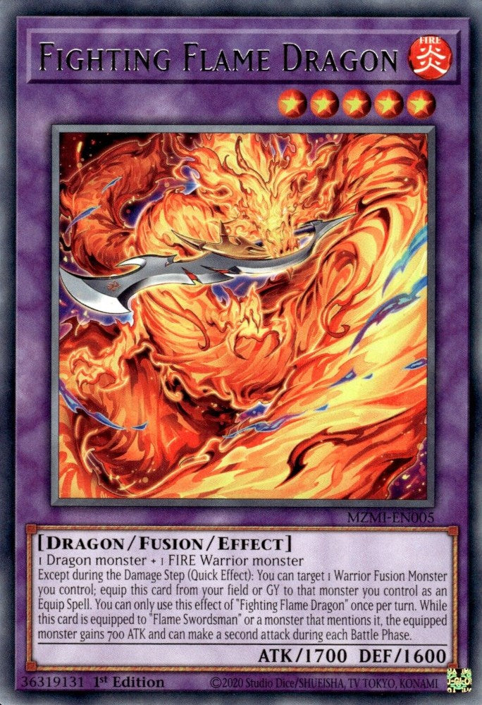 Fighting Flame Dragon [MZMI-EN005] Rare | Card Merchant Takapuna