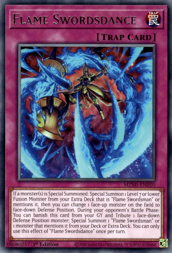 Flame Swordsdance [MZMI-EN010] Rare | Card Merchant Takapuna