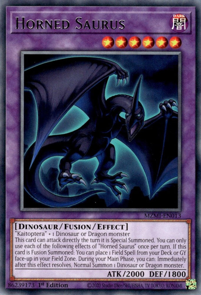 Horned Saurus [MZMI-EN013] Rare | Card Merchant Takapuna