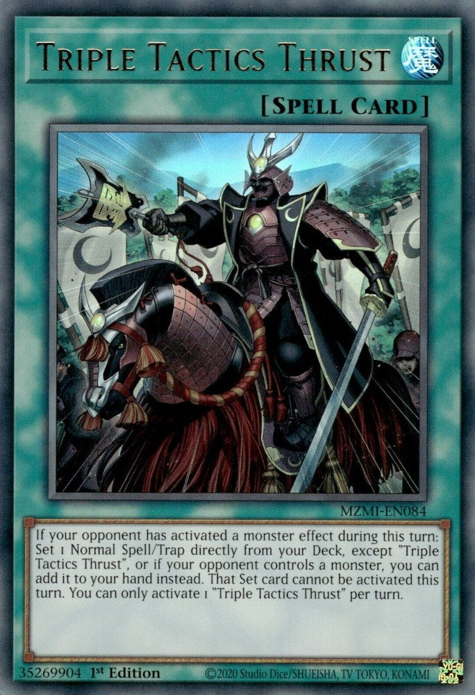 Triple Tactics Thrust [MZMI-EN084] Ultra Rare | Card Merchant Takapuna