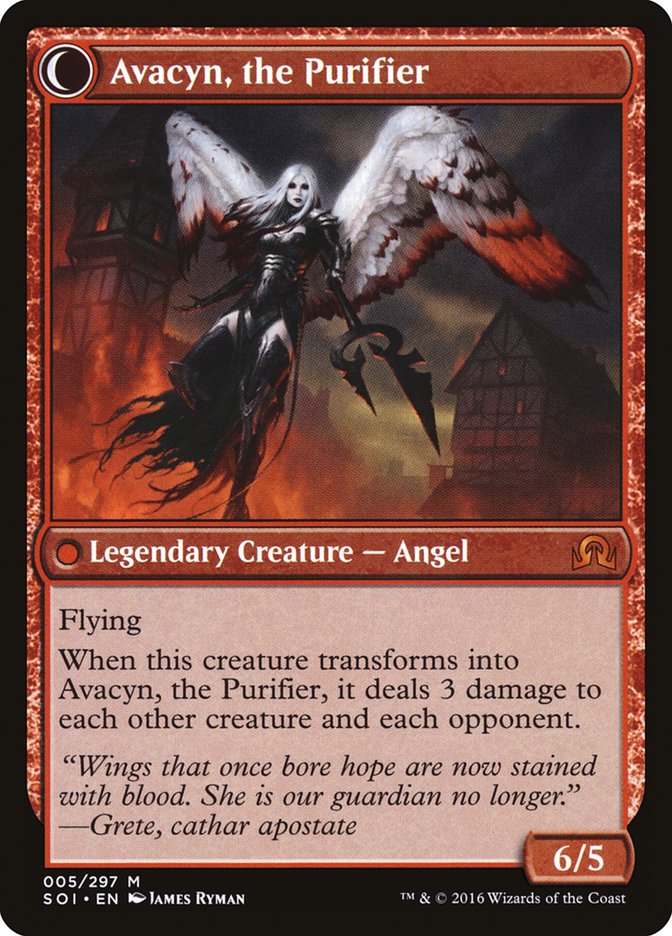 Archangel Avacyn // Avacyn, the Purifier [Shadows over Innistrad] | Card Merchant Takapuna