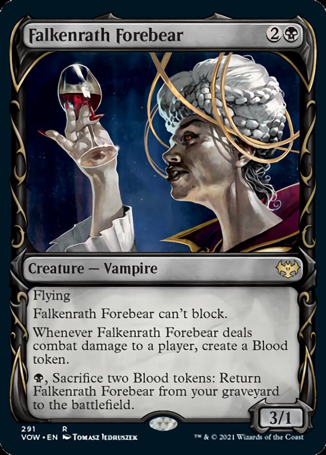 Falkenrath Forebear (Showcase Fang Frame) [Innistrad: Crimson Vow] | Card Merchant Takapuna