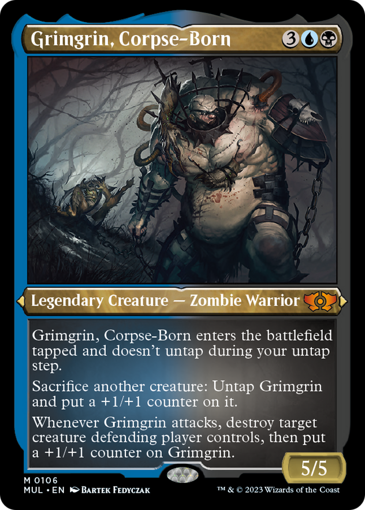 Grimgrin, Corpse-Born (Foil Etched) [Multiverse Legends] | Card Merchant Takapuna