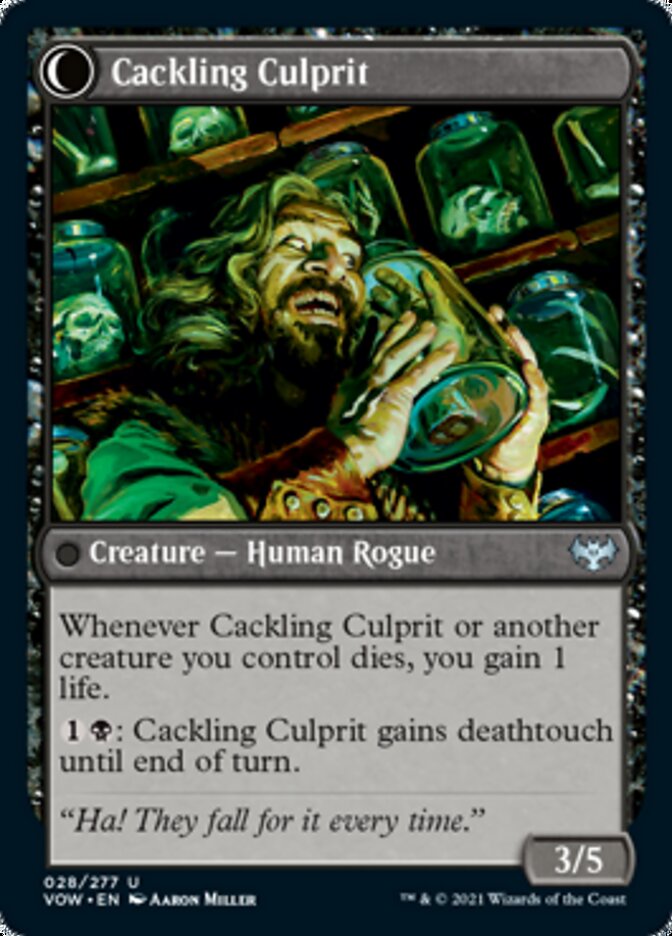 Panicked Bystander // Cackling Culprit [Innistrad: Crimson Vow] | Card Merchant Takapuna