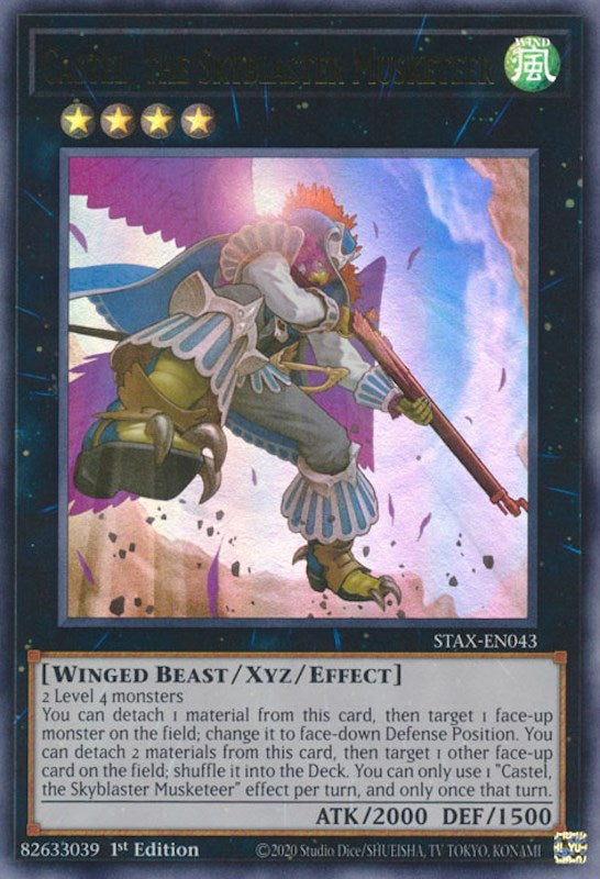 Castel, the Skyblaster Musketeer [STAX-EN043] Ultra Rare | Card Merchant Takapuna