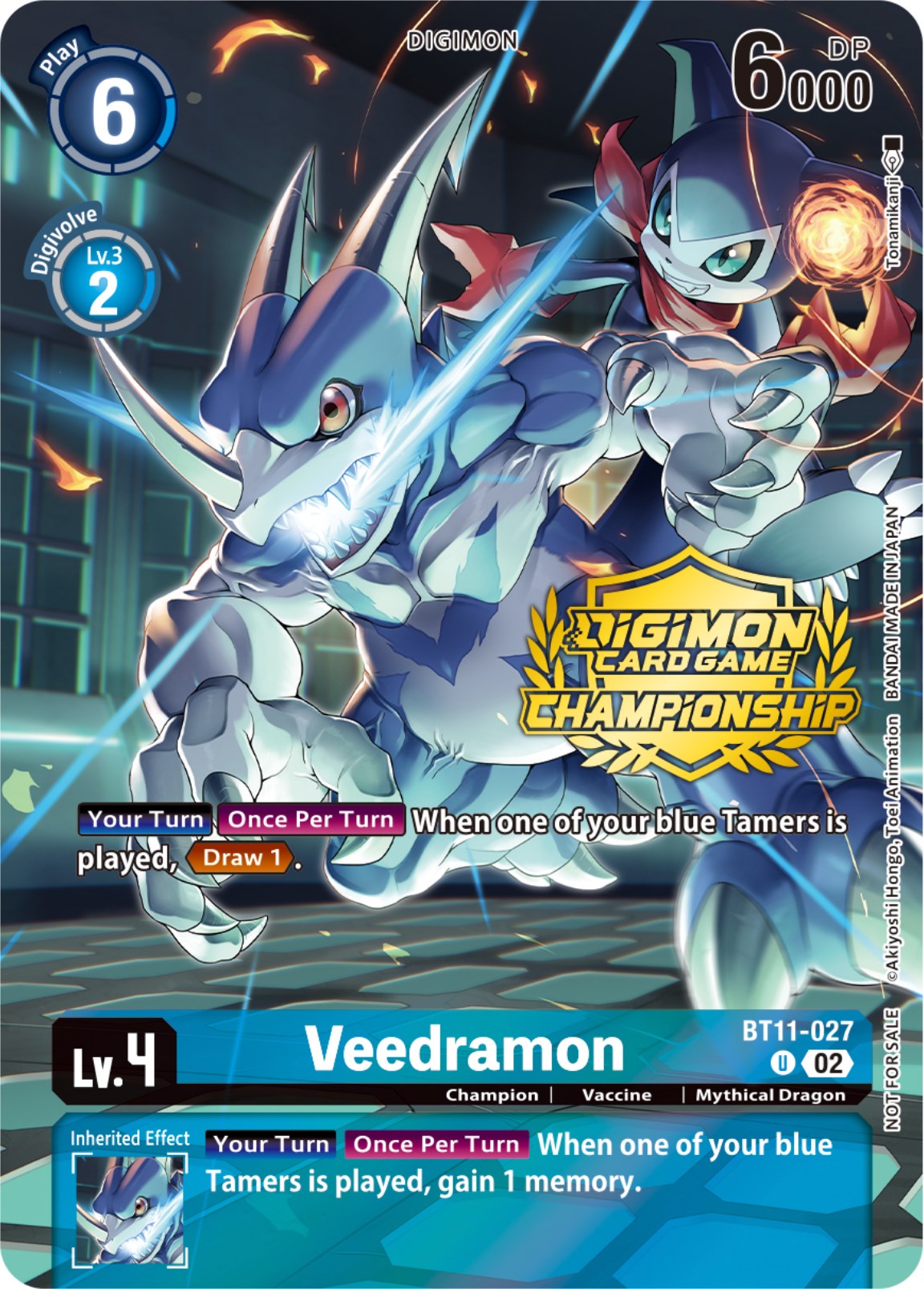 Veedramon [BT11-027] (Championship 2023 Tamers Pack) [Dimensional Phase Promos] | Card Merchant Takapuna