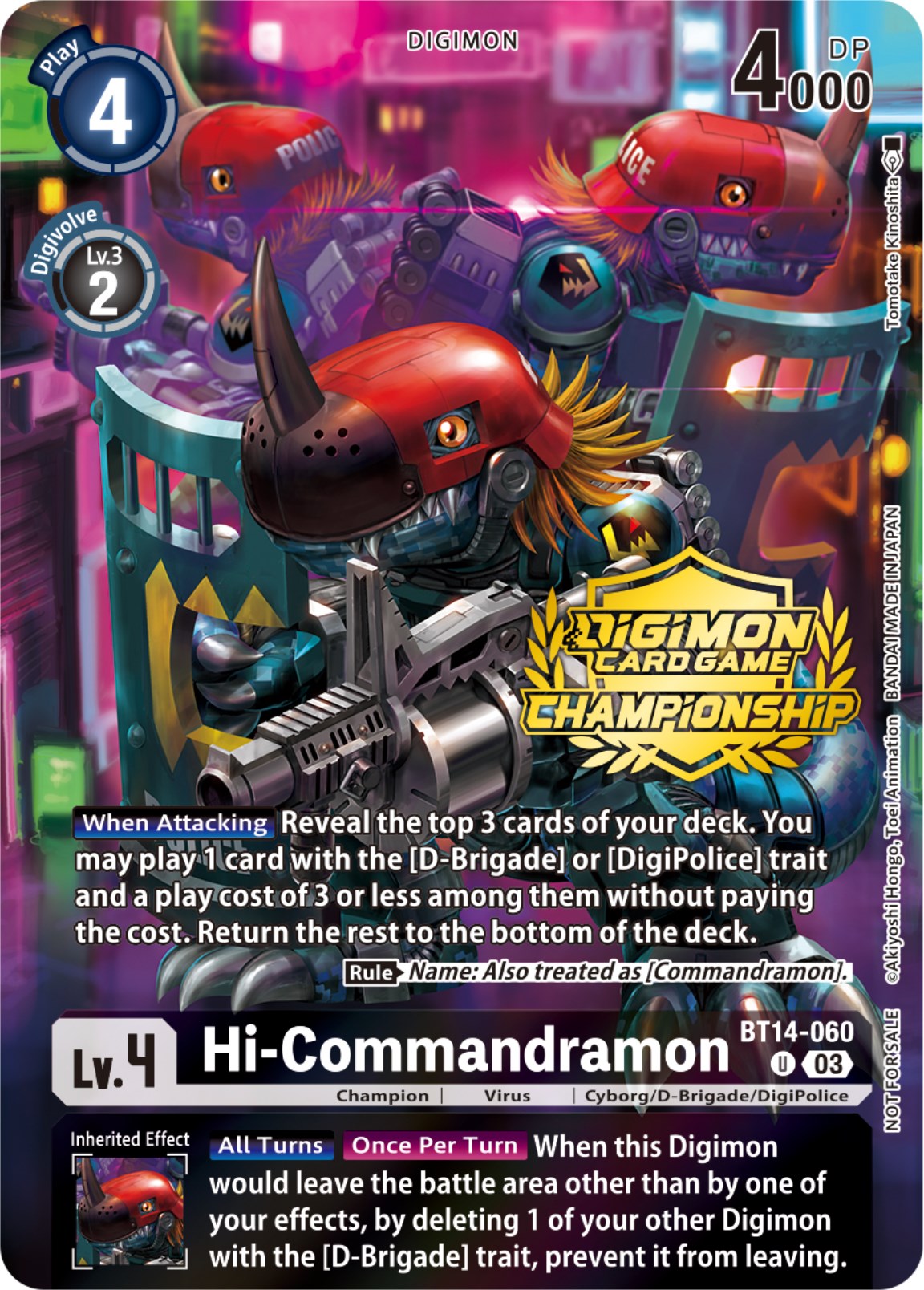 Hi-Commandramon [BT14-060] (Championship 2023 Tamers Pack) [Blast Ace Promos] | Card Merchant Takapuna