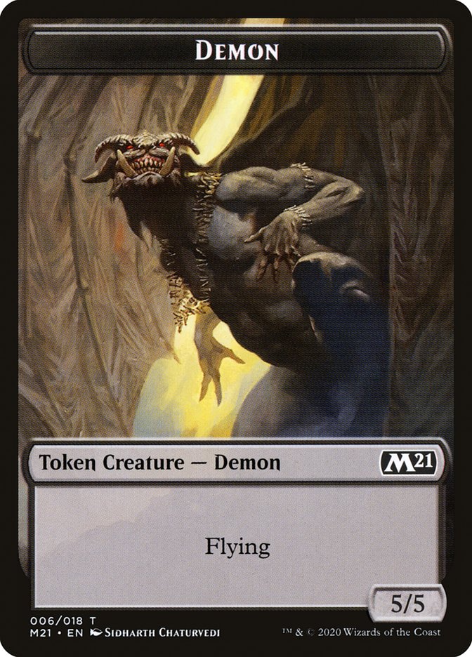 Demon Token [Core Set 2021 Tokens] | Card Merchant Takapuna