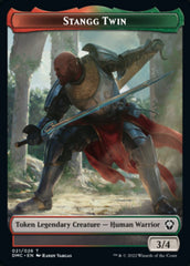 Soldier // Stangg Twin Double-Sided Token [Dominaria United Tokens] | Card Merchant Takapuna