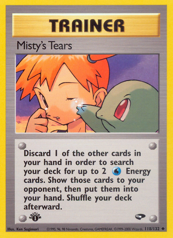 Misty's Tears (118/132) [Gym Challenge 1st Edition] | Card Merchant Takapuna