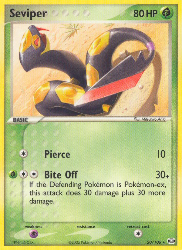 Seviper (20/106) [EX: Emerald] | Card Merchant Takapuna