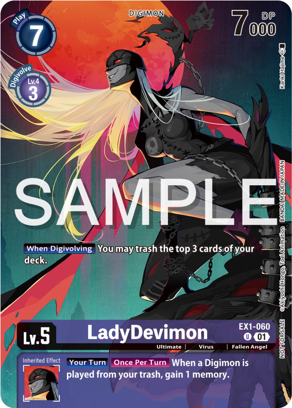 LadyDevimon [EX1-060] (Digimon Illustration Competition Pack 2023) [Classic Collection Promos] | Card Merchant Takapuna