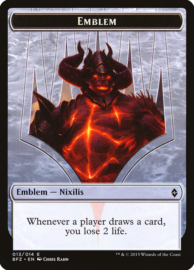 Ob Nixilis Reignited Emblem [Battle for Zendikar Tokens] | Card Merchant Takapuna