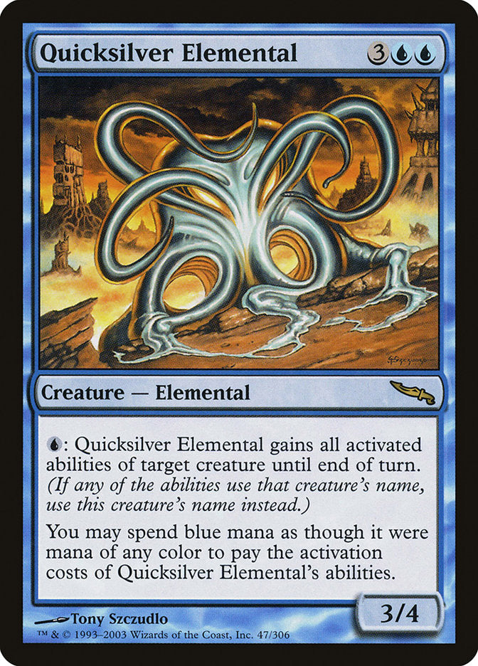 Quicksilver Elemental [Mirrodin] | Card Merchant Takapuna