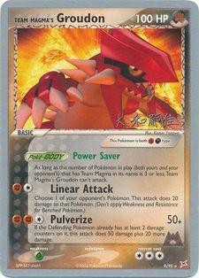 Team Magma's Groudon (9/95) (Magma Spirit - Tsuguyoshi Yamato) [World Championships 2004] | Card Merchant Takapuna