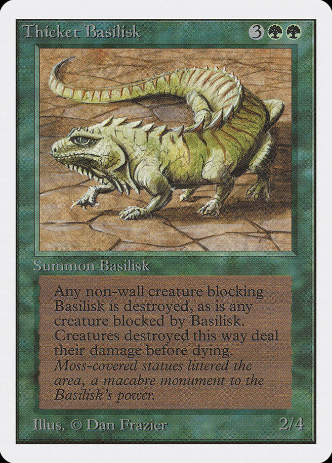 Thicket Basilisk [Unlimited Edition] | Card Merchant Takapuna