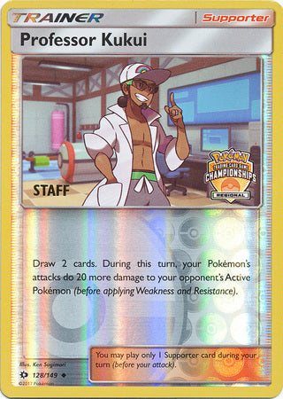 Professor Kukui (128/149) (Regional Championship Promo Staff) [Sun & Moon: Base Set] | Card Merchant Takapuna