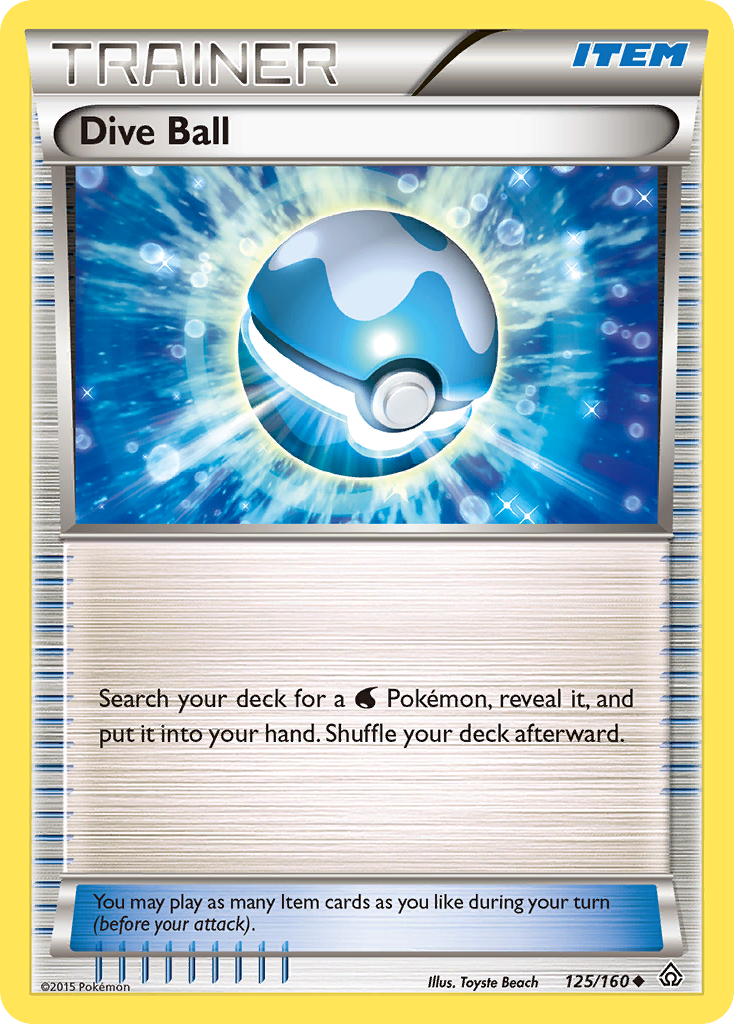 Dive Ball (125/160) [XY: Primal Clash] | Card Merchant Takapuna