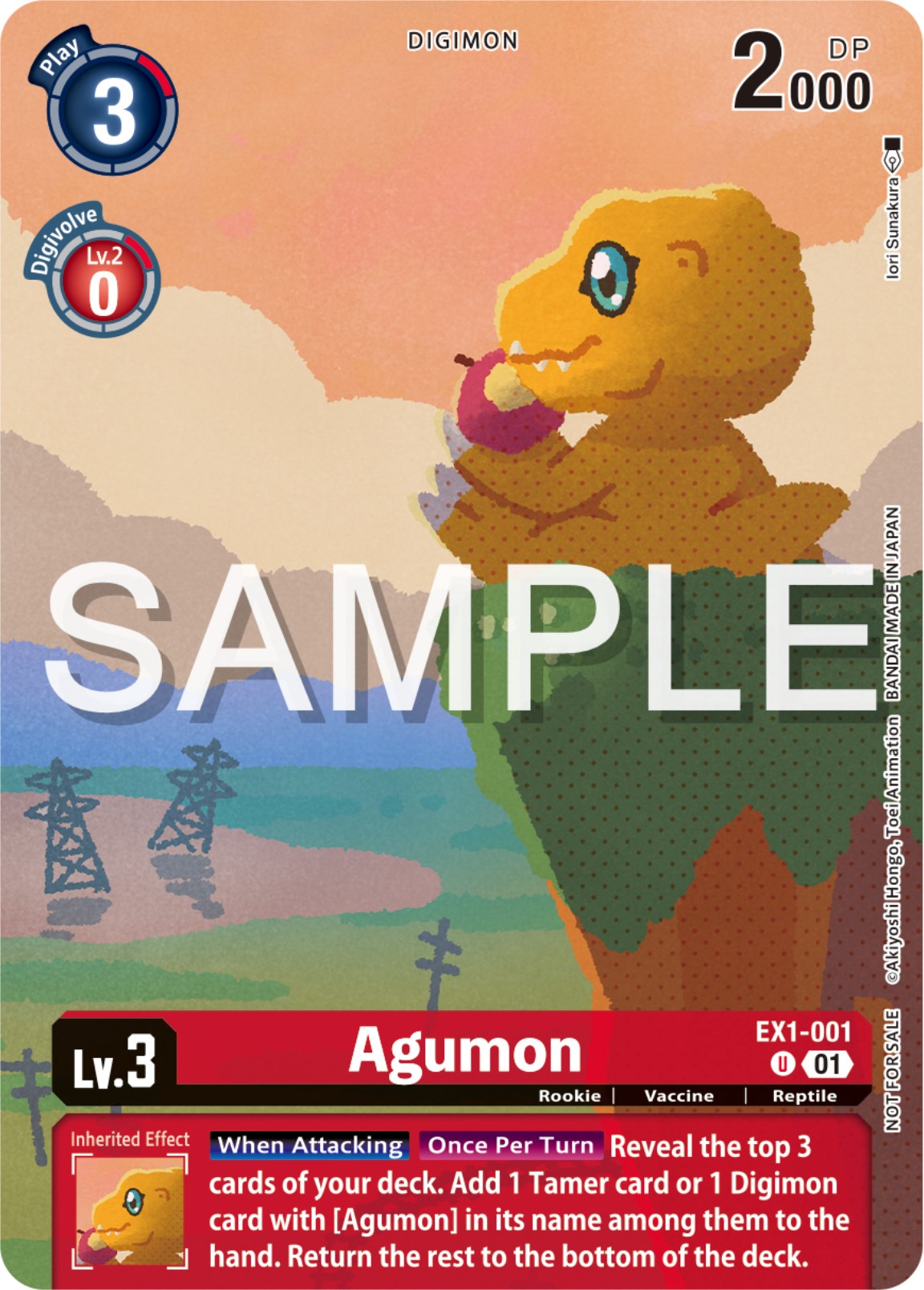 Agumon [EX1-001] (Digimon Illustration Competition Pack 2023) [Classic Collection Promos] | Card Merchant Takapuna