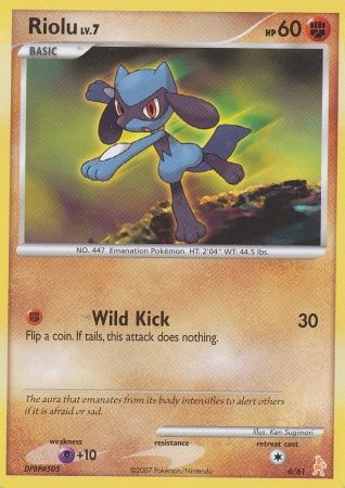 Riolu (6/61) [Diamond & Pearl: Trainer Kit - Lucario] | Card Merchant Takapuna