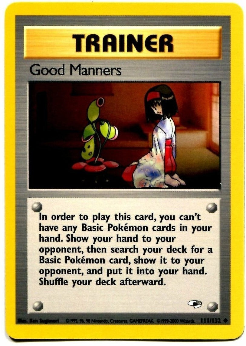 Good Manners (111/132) [Gym Heroes Unlimited] | Card Merchant Takapuna