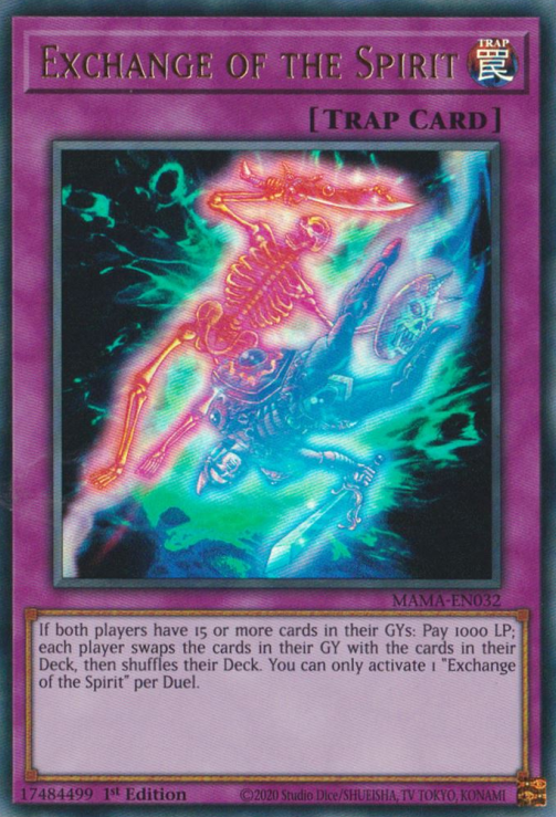 Exchange of the Spirit [MAMA-EN032] Ultra Rare | Card Merchant Takapuna