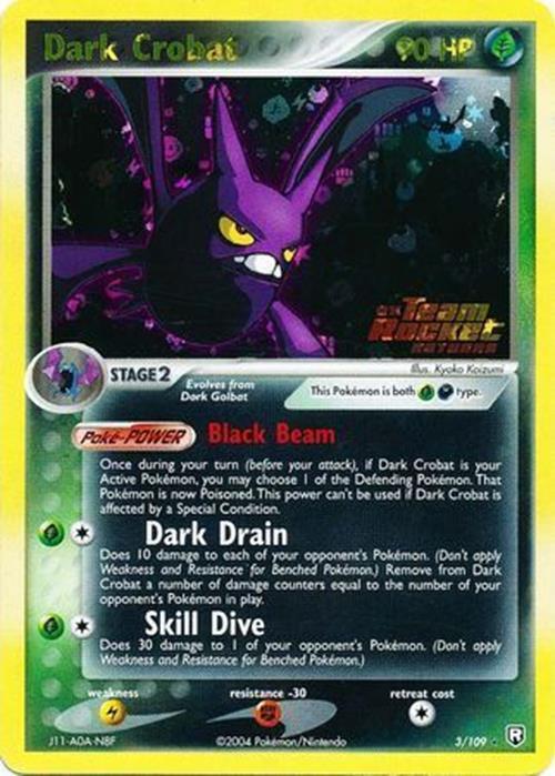 Dark Crobat (3/109) (Stamped) [EX: Team Rocket Returns] | Card Merchant Takapuna