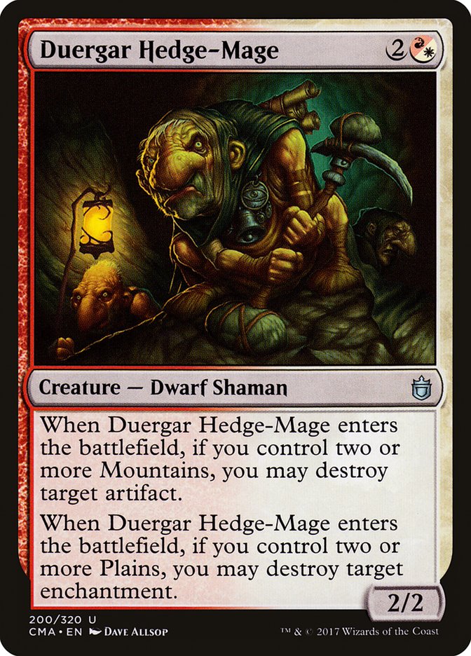 Duergar Hedge-Mage [Commander Anthology] | Card Merchant Takapuna