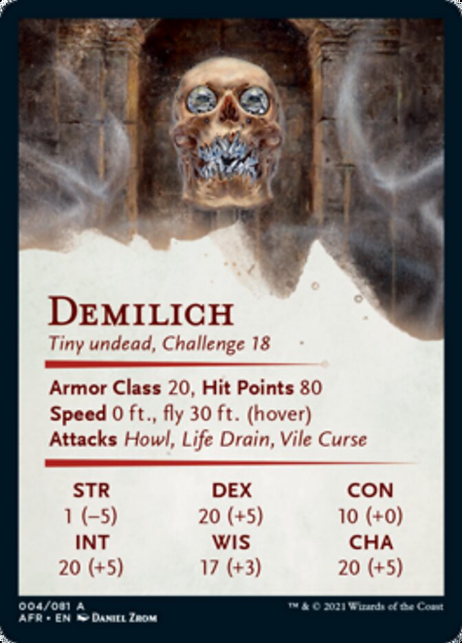 Demilich Art Card [Dungeons & Dragons: Adventures in the Forgotten Realms Art Series] | Card Merchant Takapuna