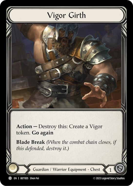 Vigor Girth [BET005] (Heavy Hitters Betsy Blitz Deck) | Card Merchant Takapuna