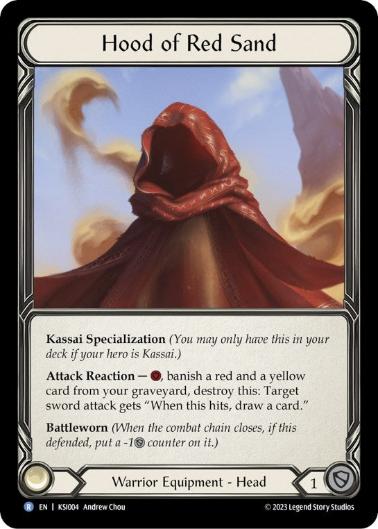 Hood of the Red Sand [KSI004] (Heavy Hitters Kassai Blitz Deck) | Card Merchant Takapuna