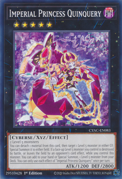 Imperial Princess Quinquery [CYAC-EN083] Common | Card Merchant Takapuna