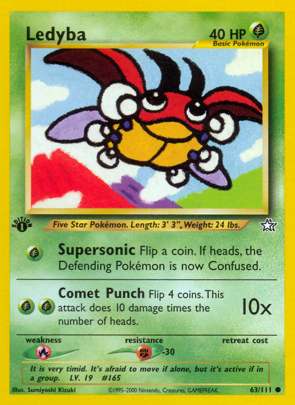 Ledyba (63/111) [Neo Genesis 1st Edition] | Card Merchant Takapuna