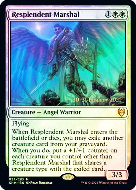 Resplendent Marshal [Kaldheim Prerelease Promos] | Card Merchant Takapuna