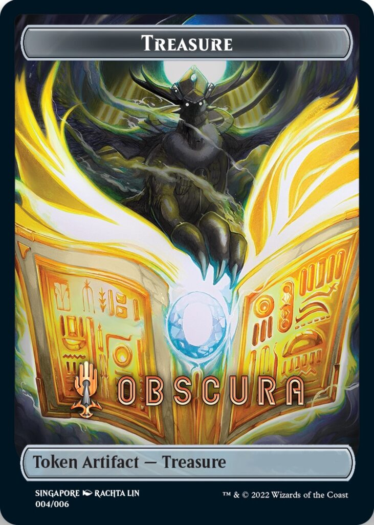 Treasure Token (Obscura) (Southeast Asia Artists) [Streets of New Capenna Tokens] | Card Merchant Takapuna