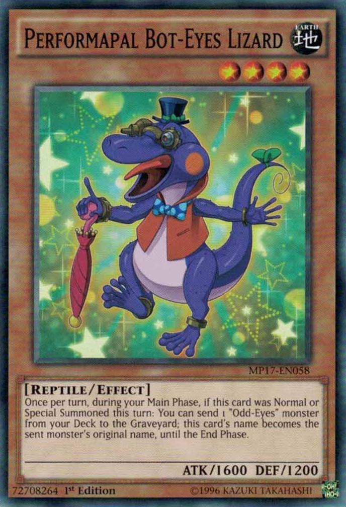 Performapal Bot-Eyes Lizard [MP17-EN058] Common | Card Merchant Takapuna