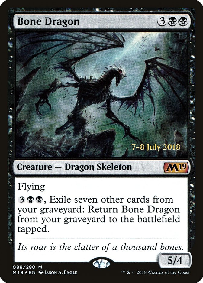 Bone Dragon [Core Set 2019 Prerelease Promos] | Card Merchant Takapuna