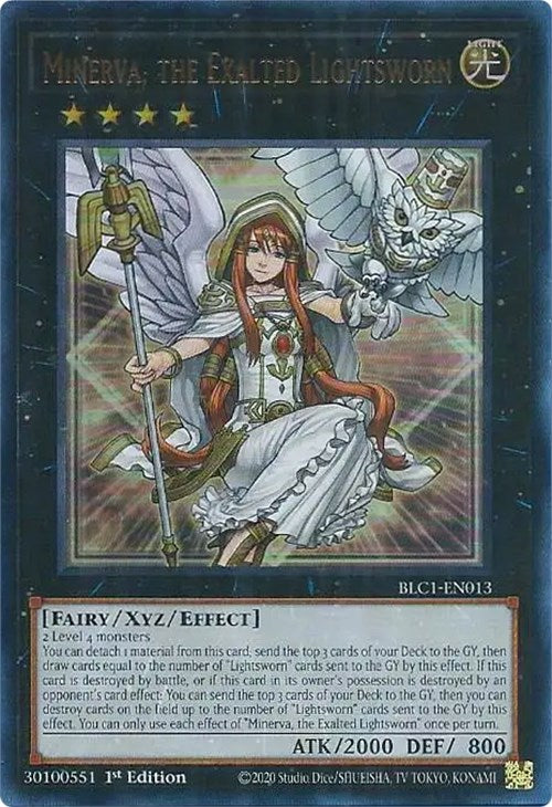 Minerva, the Exalted Lightsworn [BLC1-EN013] Ultra Rare | Card Merchant Takapuna