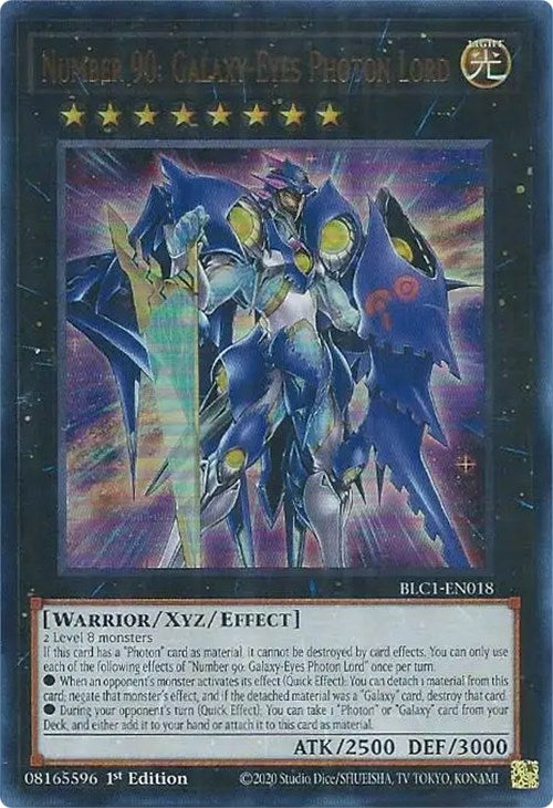 Number 90: Galaxy-Eyes Photon Lord [BLC1-EN018] Ultra Rare | Card Merchant Takapuna