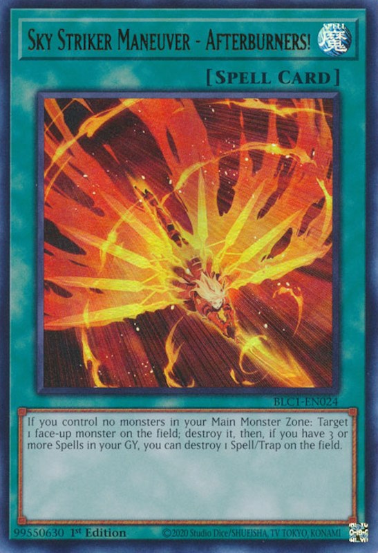 Sky Striker Maneuver - Afterburners! [BLC1-EN024] Ultra Rare | Card Merchant Takapuna