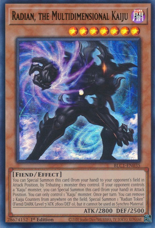 Radian, the Multidimensional Kaiju [BLC1-EN035] Ultra Rare | Card Merchant Takapuna