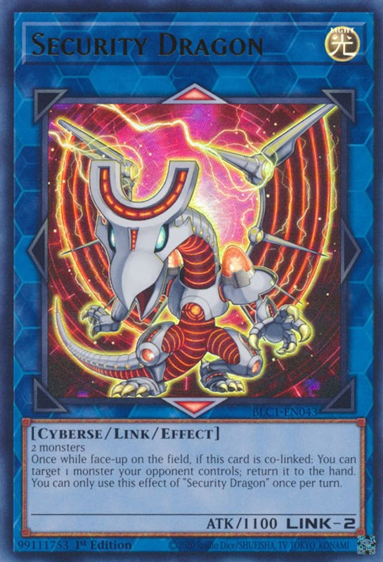 Security Dragon [BLC1-EN043] Ultra Rare | Card Merchant Takapuna